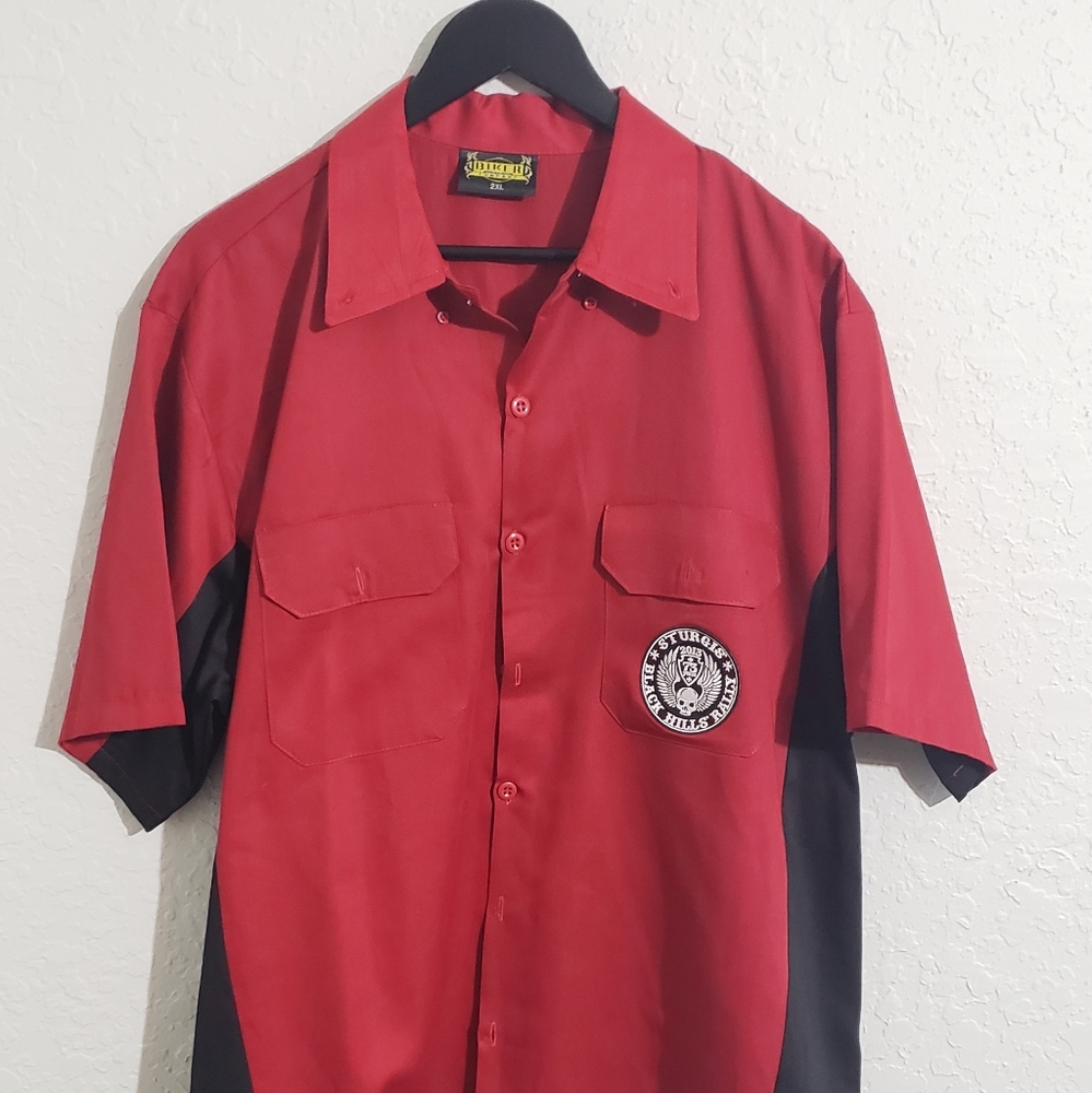 2013 Sturgis Biker Clothing Motorcycle Button Up